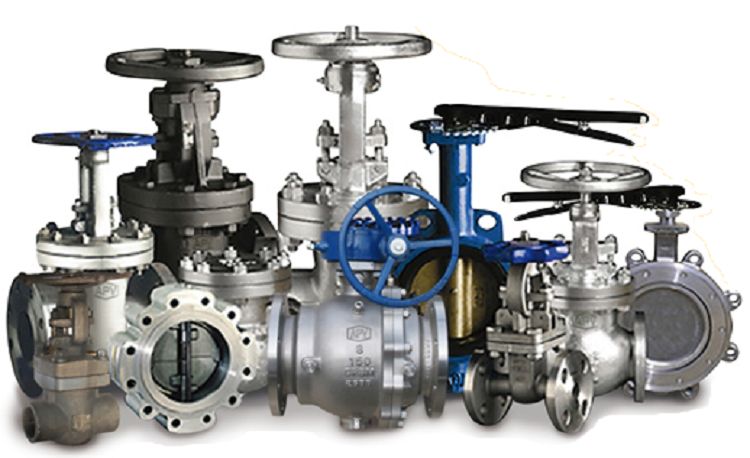 Industrial valves — gate, globe, ball, butterfly and check valves